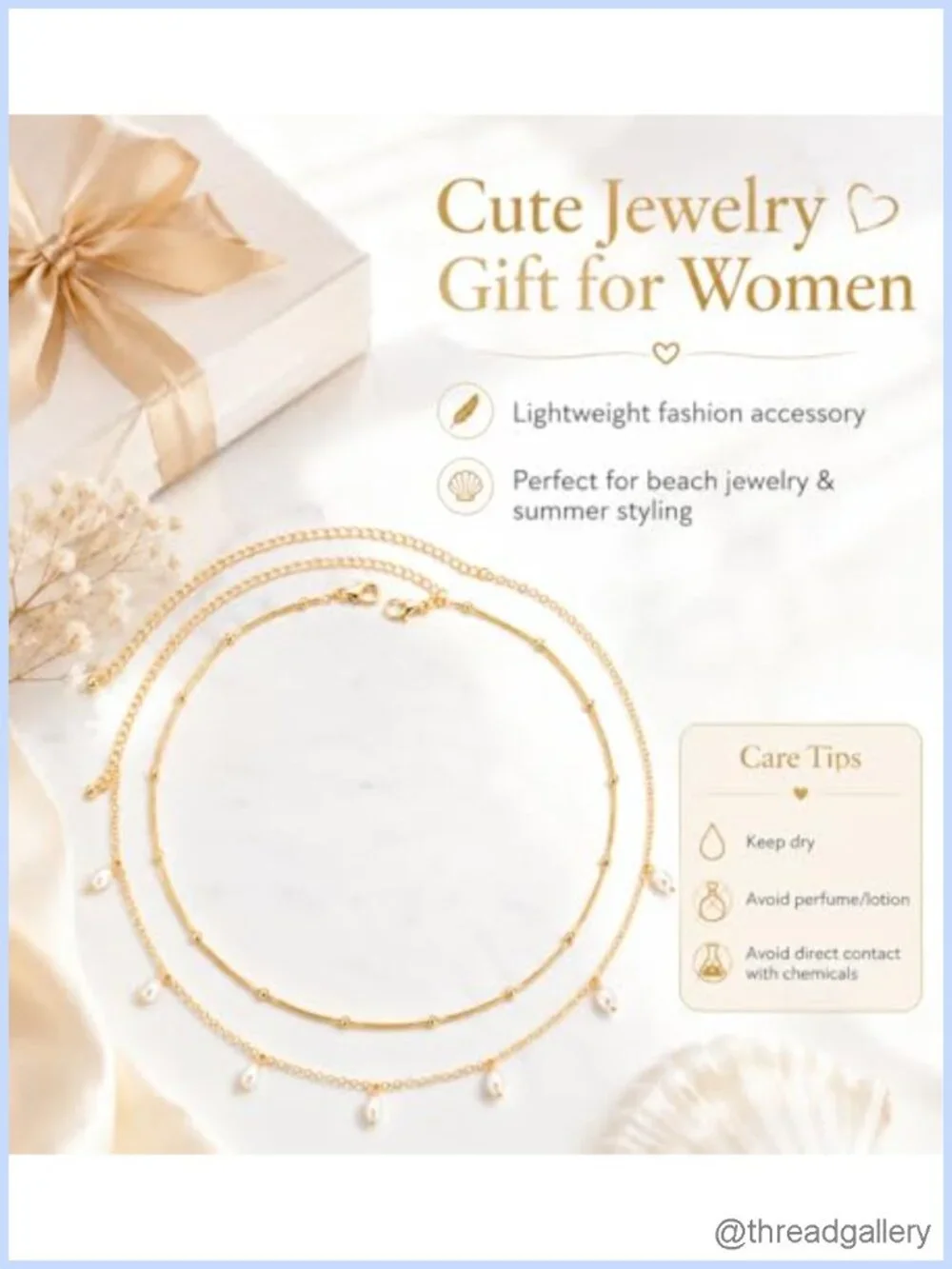 14K Gold Plated Layered Waist Chain Adjustable Body Jewelry for Beach